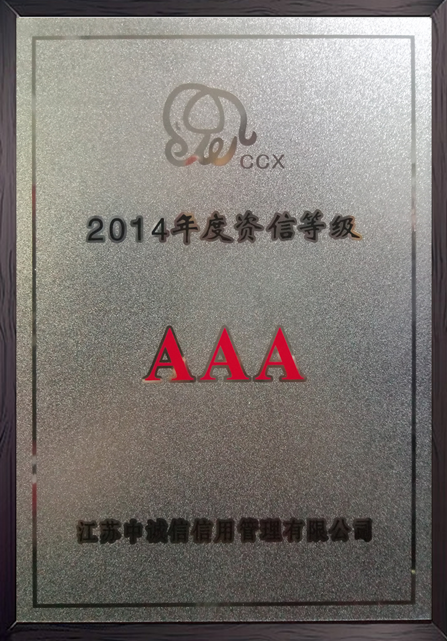 3A资信证书